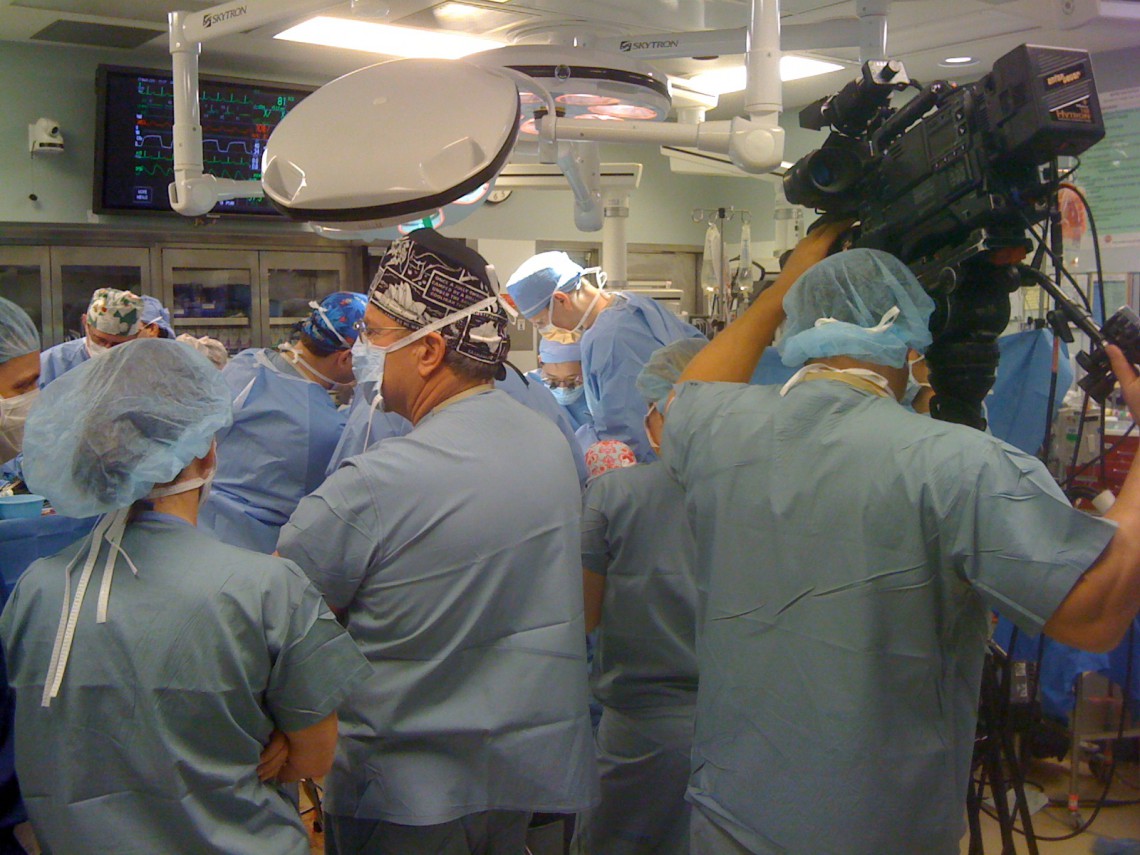Face transplant surgery - photo by Shane Bronson
