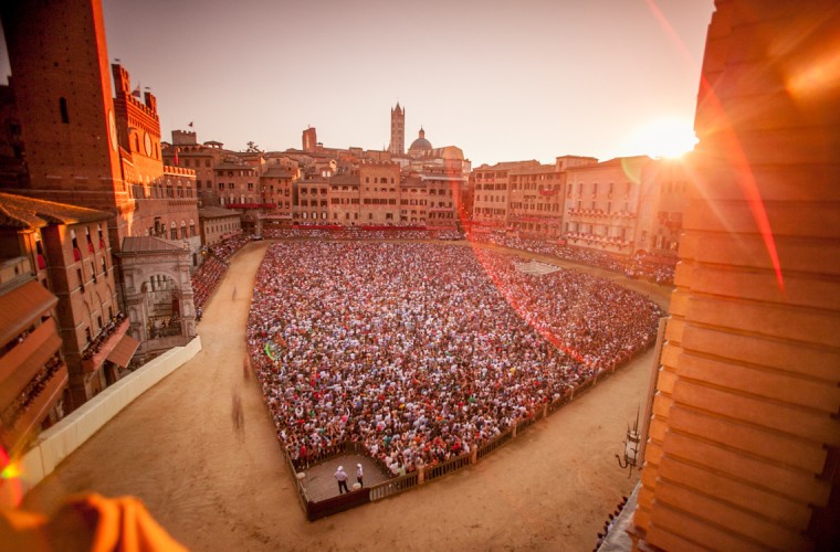 The Palio at Sunset